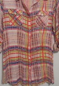 Cabi multicolor lightweight shirt